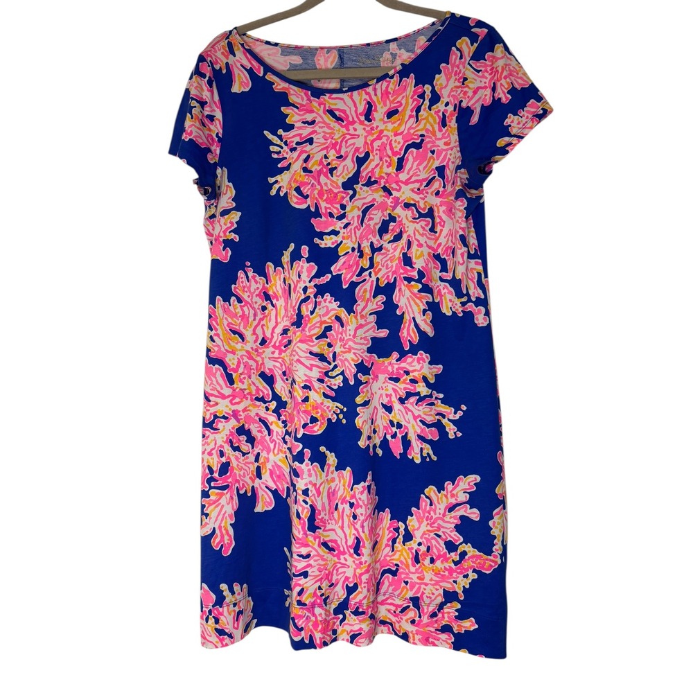 Lilly Pulitzer Marlowe‎ Brilliant Blue It's Electric Cotton Dress Size XS
